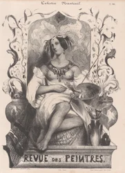 Titelseite für die Revue de Peintres, 1835