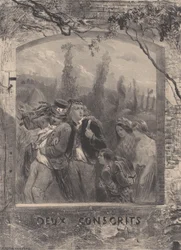 Zwei Wehrpflichtige, ca. 1830-70