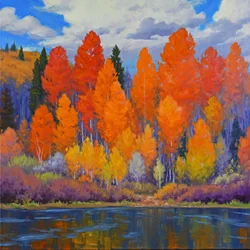 Herbstsee-Reflexionen