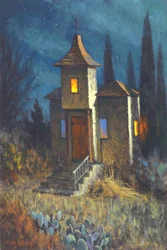 Sternenklare Wüstenkirche
