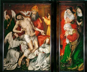 Le Trône de Grâce - Gott Vater, Christus, Heiliger Geist und Engel