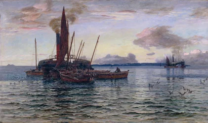 Der Heringsmarkt auf See (auf Loch Fyne, Argyll)