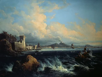 Neapel von Posillipo aus gesehen
