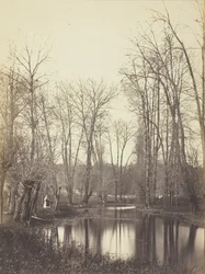 Teich und Bäuerin