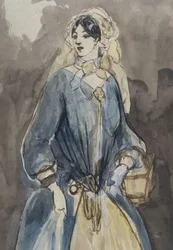 Die Frau mit dem Korb