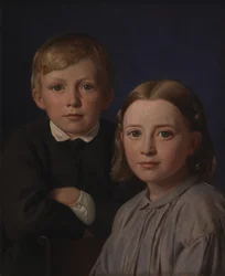 Jens Simmelkær Asmussen und Katrine Asmussen als Kinder