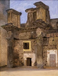 Der Tempel der Minerva auf dem Forum von Nerva in Rom