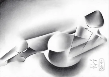 Abstrakte liegende Figur