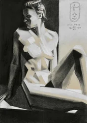 Eleganter geometrischer Akt