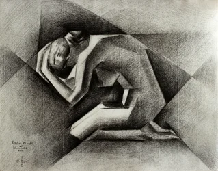 Trauernde geometrische Figur
