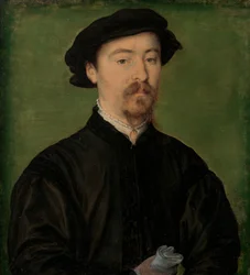 Porträt eines Mannes mit Handschuhen, 1540-45