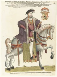Porträt von Herzog Wilhelm von Kleve, Jülich und Berg, Graf von Mark, Herr von Ravenstein zu Pferd