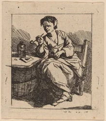 Eine rauchende Frau