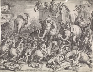 Schlacht bei Zama zwischen Scipio und Hannibal