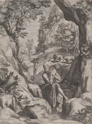 Der reuige Heilige Hieronymus in der Wüste, 1573
