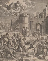 Das Martyrium des Heiligen Stephanus, 1576
