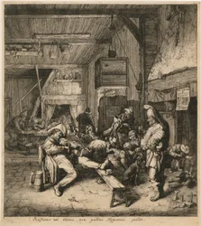 Geigenspieler im Wirtshaus
