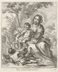 Heilige Familie mit Johannes dem Täufer als Kind