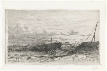 Deichbruch in Arnheim, 1855