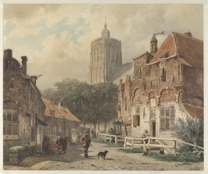 Ansicht der Stadt Den Briel