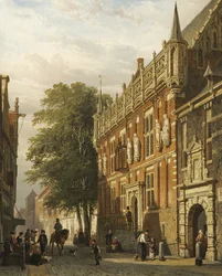 Das Rathaus in Kampen, Niederlande