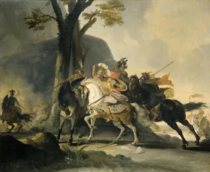 Alexander der Große in der Schlacht am Granikos gegen die Perser