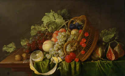 Stillleben mit Obstkorb