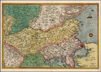 Karte der östlichen Balkanhalbinsel, 1593