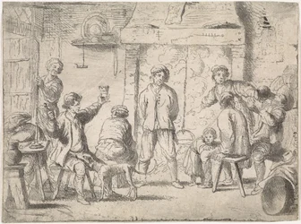 Bauern in einer Herberge
