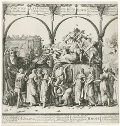 Triumphzug von Wilhelm von Oranien, Platte a