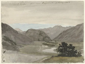 Blick auf Moel Siabod von Beddgelert, Nordwales
