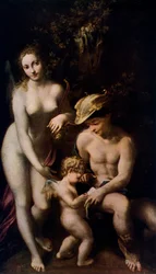 Venus mit Merkur und Amor Die Schule der Liebe, ca. 1525, 1912