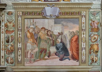 Präsentation eines Projekts an den König, um 1589-94