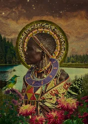 Afrikanische Frau Naturgeist
