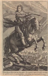 Porträt von Ludwig XIII. zu Pferd