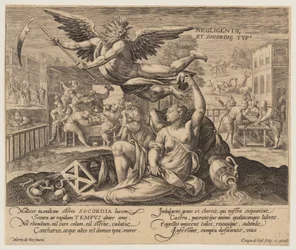 Negligentie et Socordie Typus, aus Zeit mit Tugenden und Lastern