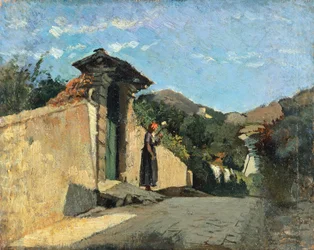 Studie einer Landschaft, ca. 1861, von Cristiano Banti