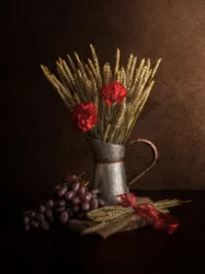 Rustikales Erntestillleben