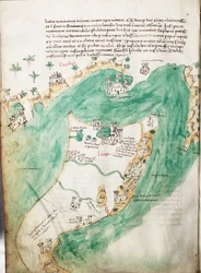 Karte von Kos und Bodrum, ca. 1420