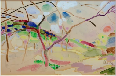 Landschaft mit Bäumen bei Pretzfeld