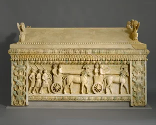 Kalksteinsarkophag: der Amathus-Sarkophag, ca. 460 v. Chr.