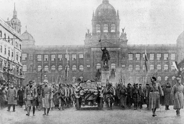 Einzug von Masaryk in Prag am 8. Dezember 1918