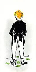 Illustration für das Stück von Jules Renard aus seinem Roman „Carrot Head"