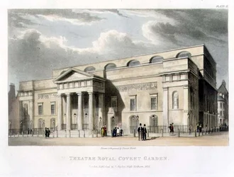 Theatre Royal, Covent Garden, in London, entworfen von Robert Smirke 1809