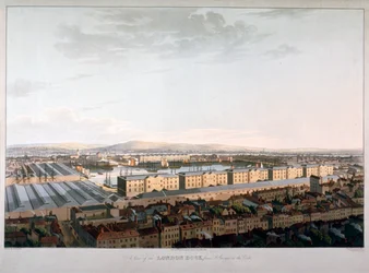 Ansicht der Londoner Docks, 1816