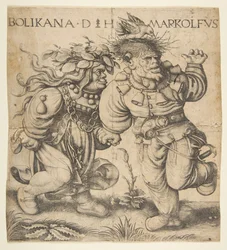 Bolinka und Marcolfus, spätes 15. - frühes 16. Jahrhundert