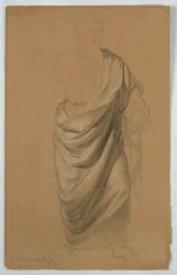 Studie der Draperie für "Tributgeld"