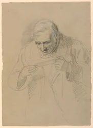 Zeichnung, Vater von Daniel Huntington, 1859