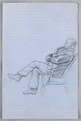 Zeichnung, Studie für "Wissenschaftliche Gruppe", 1858