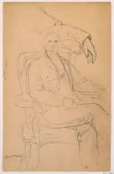 William H. Macy sitzend, Getrennte linke Armstudie, 1884